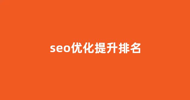 seo搜索排名优化
