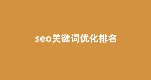 seo优化排名工具